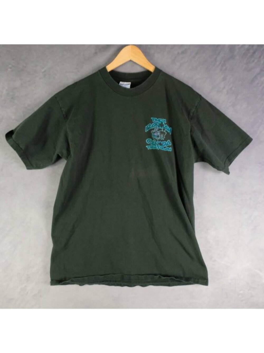 Gildan Shirt Mens XL Dark Green 1994 Timex Ironman Graphic Ultra Cotton Vintage